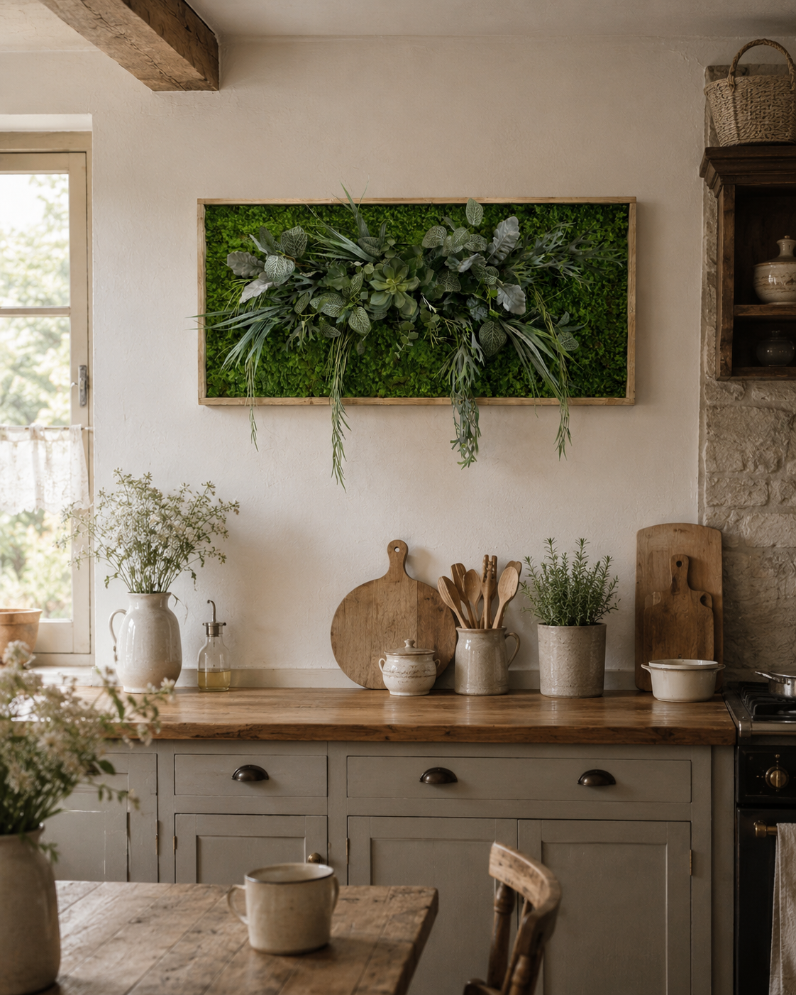 Comment décorer une cuisine avec un tableau végétal ?