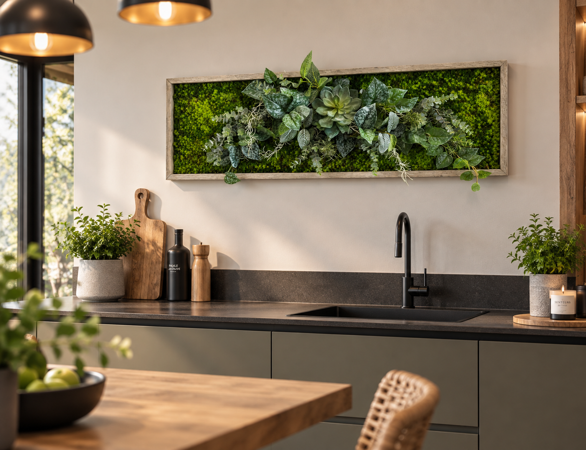 Tableau végétal Dendrobium 100x31.5cm