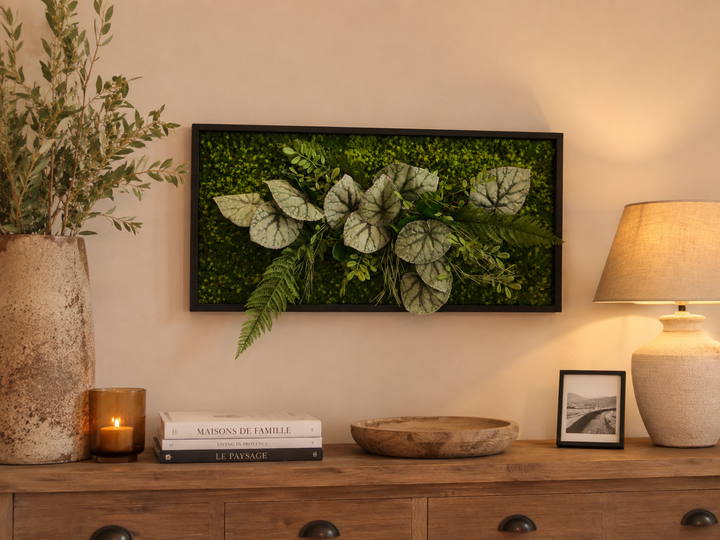 Tableau végétal Fushia 80x40cm
