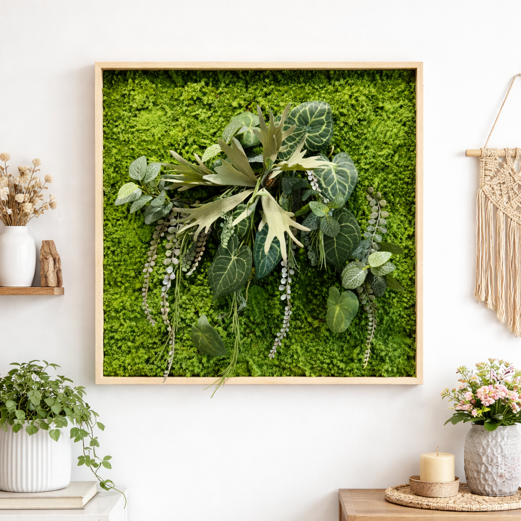 Tableau végétal Bacopa 70x70cm