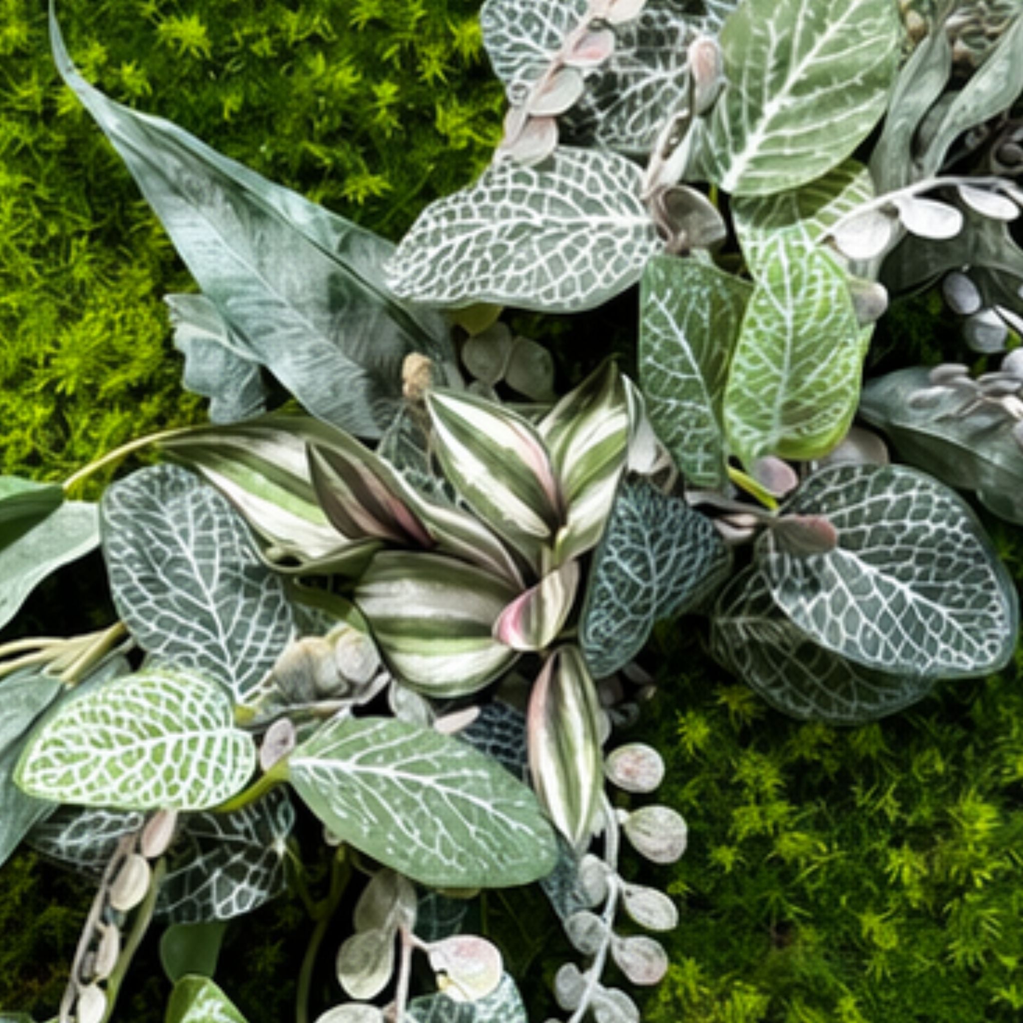 Tableau végétal Coleus 57x57cm