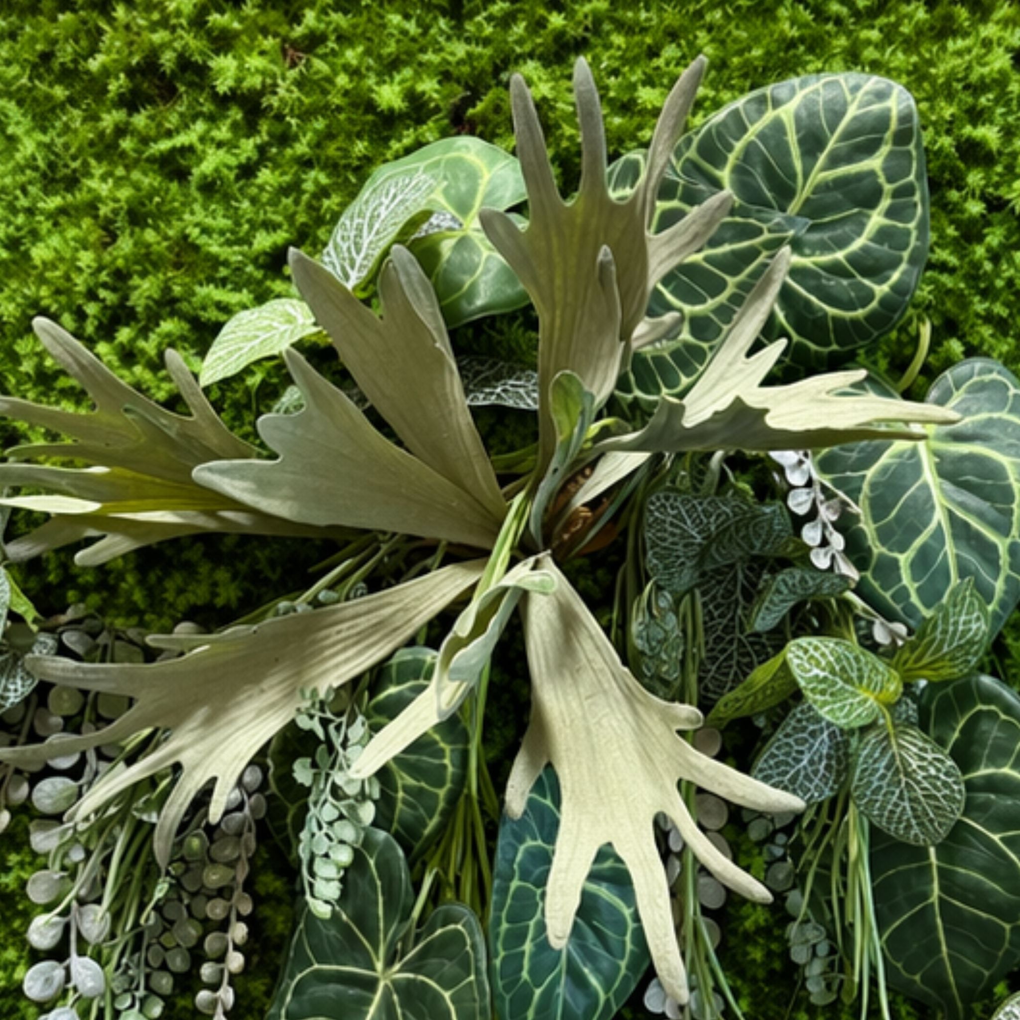 Tableau végétal Bacopa 70x70cm