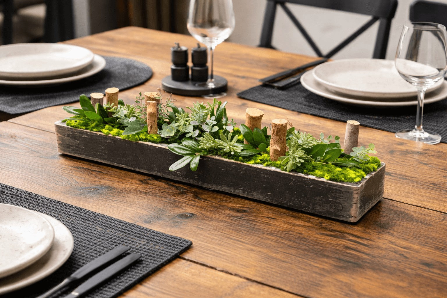 Centre de table Faucaria 10x52cm