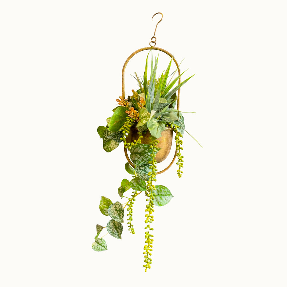 Suspension Végétale Yucca 52x18cm