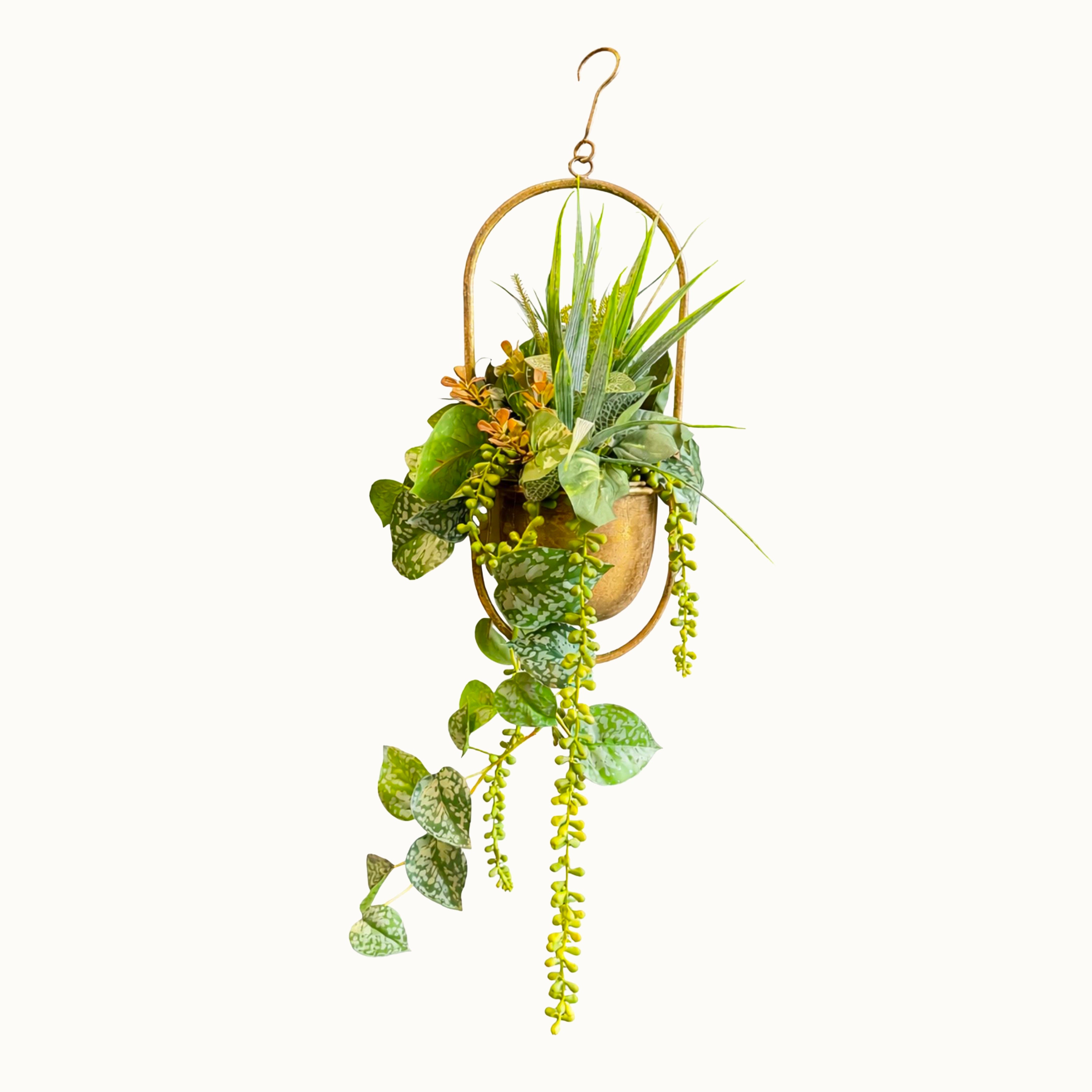 Suspension Végétale Yucca 52x18cm