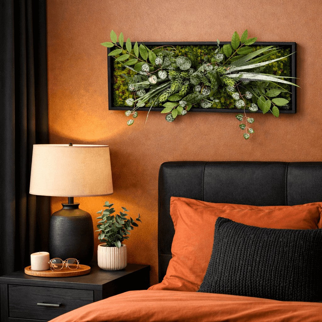Tableau végétal Anthurium 50x20cm