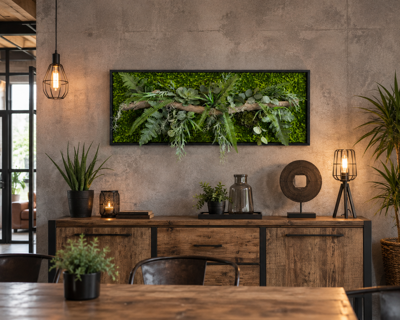 Tableau végétal Drosera 122x49,cm