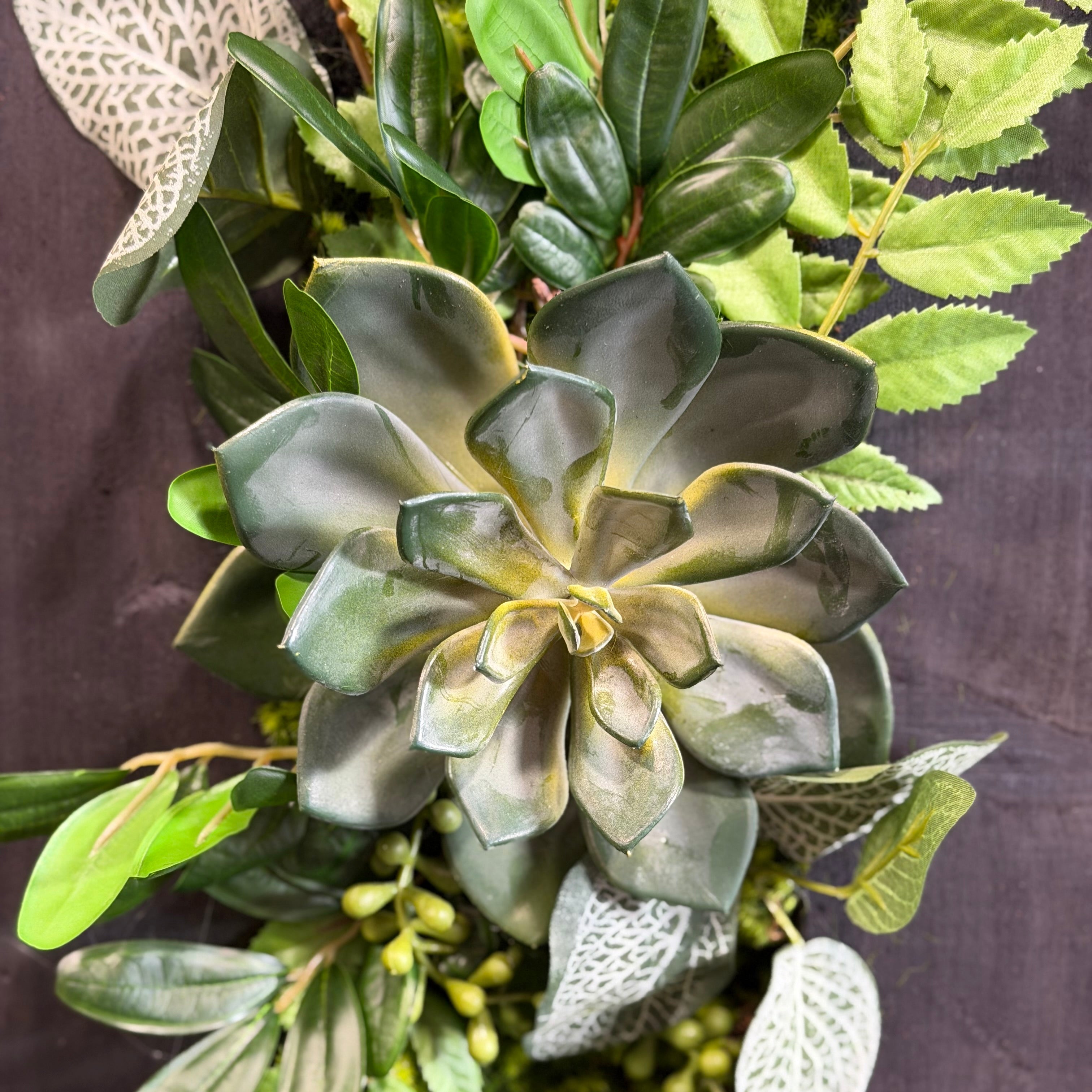 Tableau végétal Fatsia 59x29cm