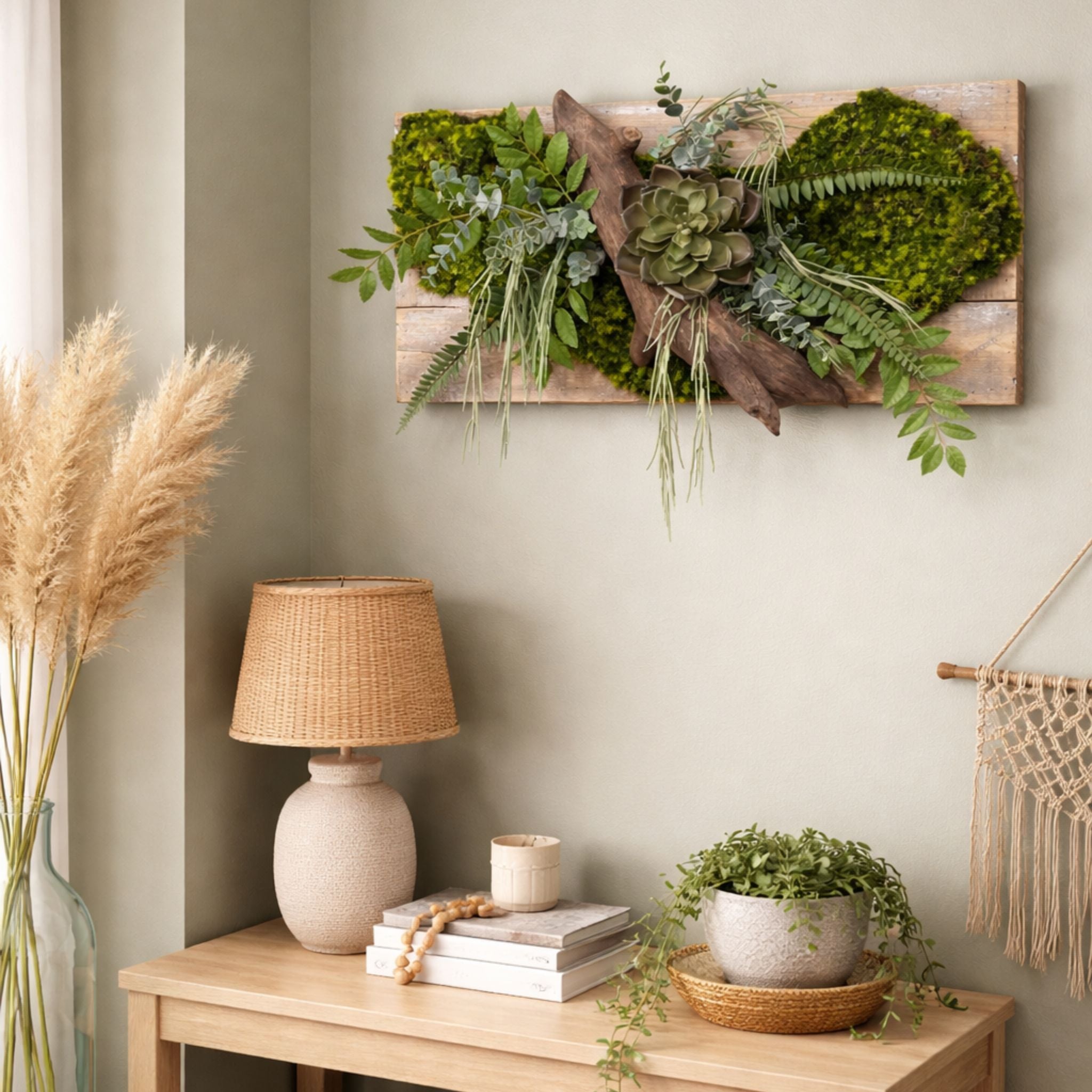 Tableau végétal Tradescantia 59x29cm