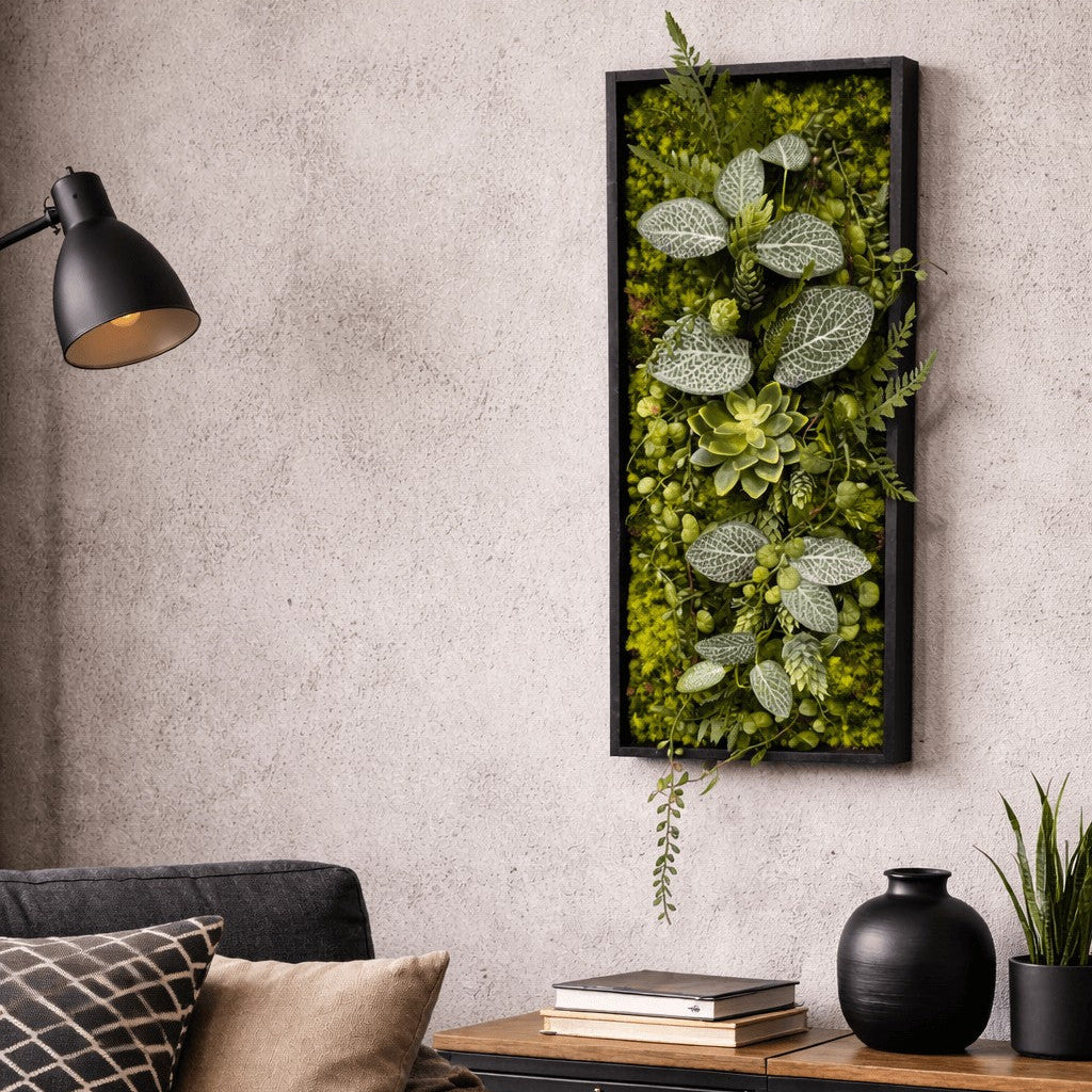 Tableau végétal Violette 50x20cm